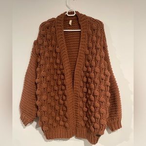 Wishlist chunky knit sweater rust